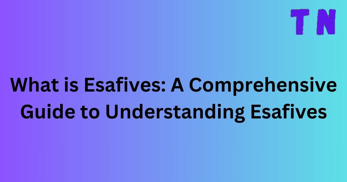 What is Esafives: A Comprehensive Guide to Understanding Esafives